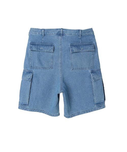 koe（コエ）の「【メンズ】デニムワイドカーゴパンツ*（デニムパンツ・メンズ・ライトインディゴブルー/ワンウォッシュ・M/L）」の15枚目の写真