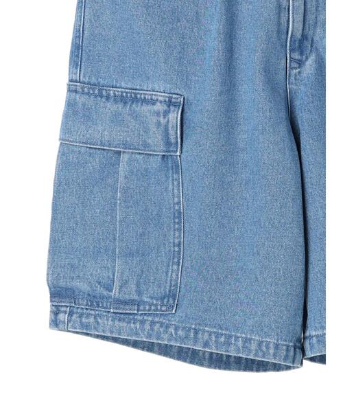 koe（コエ）の「【メンズ】デニムワイドカーゴパンツ*（デニムパンツ・メンズ・ライトインディゴブルー/ワンウォッシュ・M/L）」の18枚目の写真