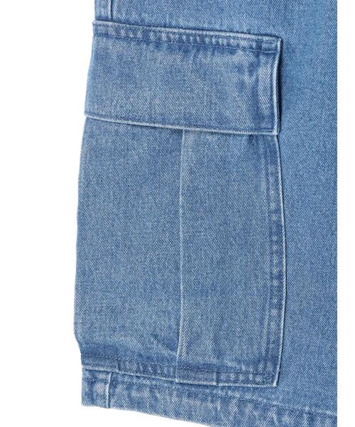 koe（コエ）の「【メンズ】デニムワイドカーゴパンツ*（デニムパンツ・メンズ・ライトインディゴブルー/ワンウォッシュ・M/L）」の20枚目の写真