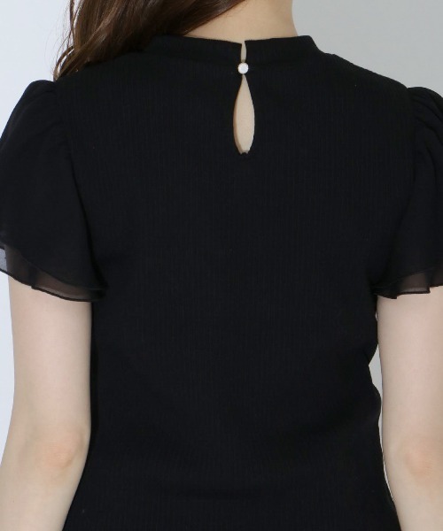 WILLSELECTION(ウィルセレクション)の「袖シフォンプチハイプルオーバー(Tシャツ/カットソー・レディース・オフホワイト/ピンク/ブラック・MEDIUM)」の20枚目の写真