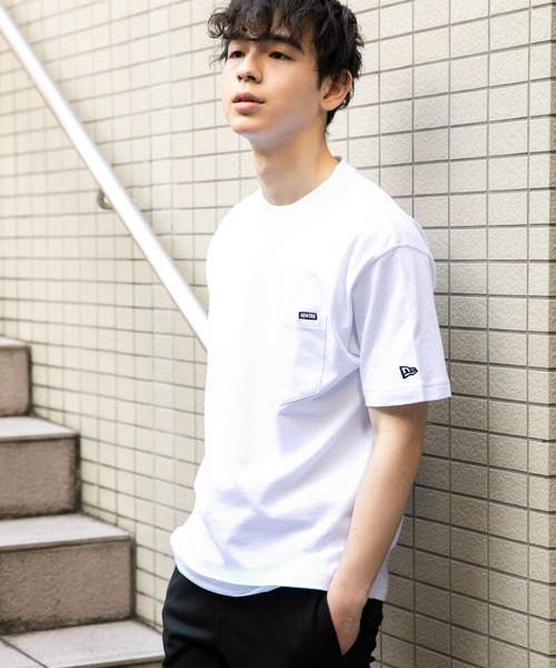 NEW ERA（ニューエラ）の「ニューエラ 半袖Tシャツ ONSPOTZ別注 ポケット（Tシャツ/カットソー・メンズ・ホワイト/ブラック/オリーブ/ネイビー/ベージュ/カーキ系/ベージュ系その他/ダークグレー/グリーン系その他/オレンジ/ライトグレー/ブラウン/ブロンズ/ブルー・S/M/XL/XXL/L）」の16枚目の写真