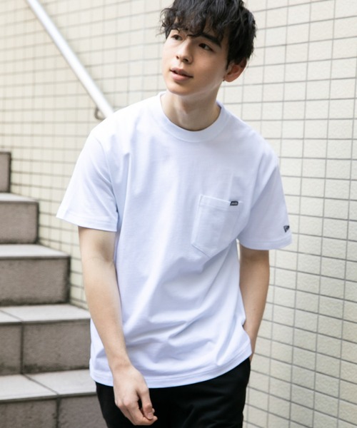 NEW ERA（ニューエラ）の「ニューエラ 半袖Tシャツ ONSPOTZ別注 ポケット（Tシャツ/カットソー・メンズ・ホワイト/ブラック/オリーブ/ネイビー/ベージュ/カーキ系/ベージュ系その他/ダークグレー/グリーン系その他/オレンジ/ライトグレー/ブラウン/ブロンズ/ブルー・S/M/XL/XXL/L）」の15枚目の写真