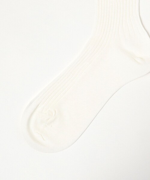 Demi-Luxe BEAMS(デミルクス ビームス)の「ハイゲージ リブソックス(ソックス/靴下・レディース・ホワイト/ブラック/ライトグレー・ONE SIZE)」の6枚目の写真