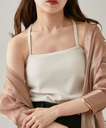 Chico | 【新色追加】パット付きバッククロスベアキャミソール(キャミソール)