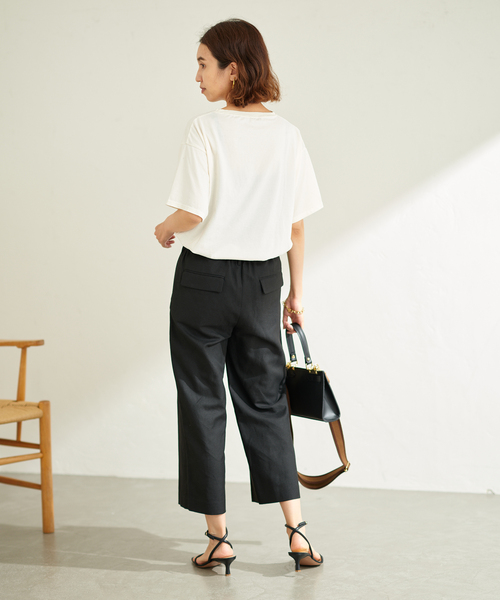 FRAMeWORK（フレームワーク）の「麻混クロスクロップドパンツ（その他