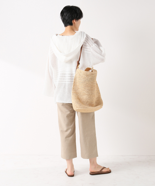 FRAMeWORK(フレームワーク)の「麻混クロスクロップドパンツ(その他パンツ・レディース・ブラック/ベージュ・36/40/38)」の20枚目の写真