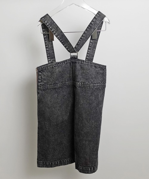 ARCH & LINE(アーチアンドライン)の「オーガニックコットン デニムジャンパースカート OG DENIM JUMPER SKIRT(ジャンパースカート・キッズ・アクア/グレー/ダークブルー・M/S/L/XL)」の6枚目の写真