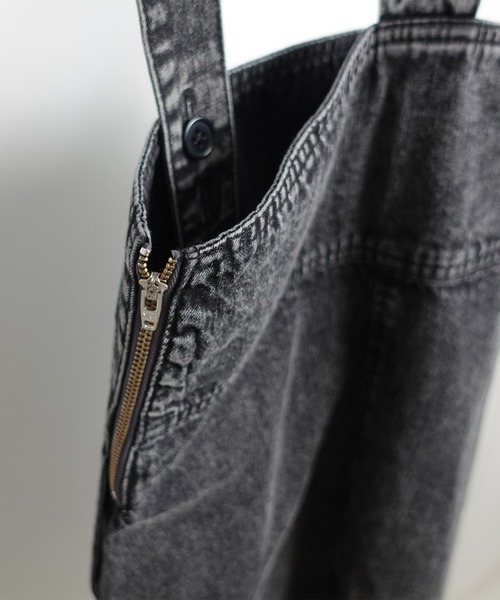 ARCH & LINE(アーチアンドライン)の「オーガニックコットン デニムジャンパースカート OG DENIM JUMPER SKIRT(ジャンパースカート・キッズ・アクア/グレー/ダークブルー・M/S/L/XL)」の7枚目の写真