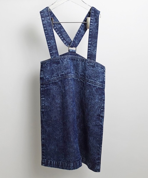 ARCH & LINE(アーチアンドライン)の「オーガニックコットン デニムジャンパースカート OG DENIM JUMPER SKIRT(ジャンパースカート・キッズ・アクア/グレー/ダークブルー・M/S/L/XL)」の9枚目の写真