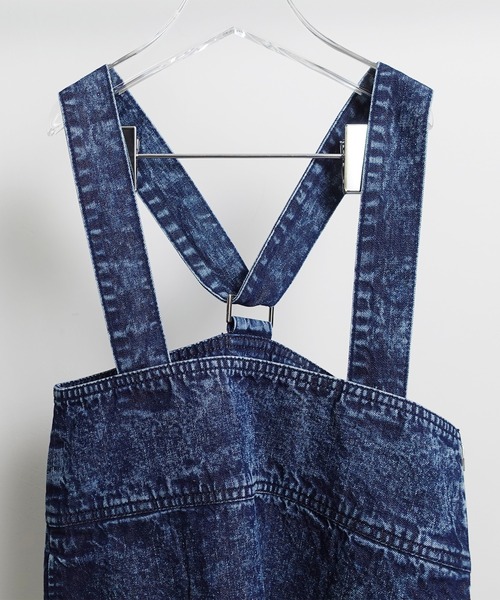 ARCH & LINE(アーチアンドライン)の「オーガニックコットン デニムジャンパースカート OG DENIM JUMPER SKIRT(ジャンパースカート・キッズ・アクア/グレー/ダークブルー・M/S/L/XL)」の10枚目の写真
