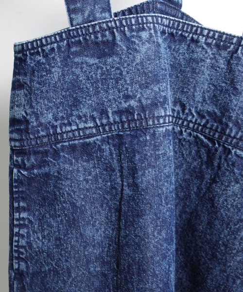 ARCH & LINE(アーチアンドライン)の「オーガニックコットン デニムジャンパースカート OG DENIM JUMPER SKIRT(ジャンパースカート・キッズ・アクア/グレー/ダークブルー・M/S/L/XL)」の11枚目の写真