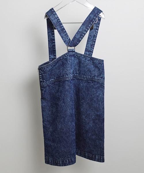 ARCH & LINE(アーチアンドライン)の「オーガニックコットン デニムジャンパースカート OG DENIM JUMPER SKIRT(ジャンパースカート・キッズ・アクア/グレー/ダークブルー・M/S/L/XL)」の12枚目の写真