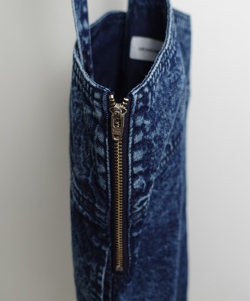 ARCH & LINE(アーチアンドライン)の「オーガニックコットン デニムジャンパースカート OG DENIM JUMPER SKIRT(ジャンパースカート・キッズ・アクア/グレー/ダークブルー・M/S/L/XL)」の13枚目の写真