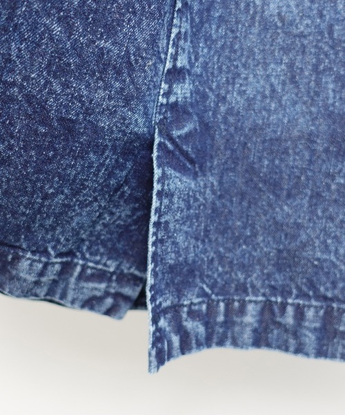 ARCH & LINE(アーチアンドライン)の「オーガニックコットン デニムジャンパースカート OG DENIM JUMPER SKIRT(ジャンパースカート・キッズ・アクア/グレー/ダークブルー・M/S/L/XL)」の15枚目の写真