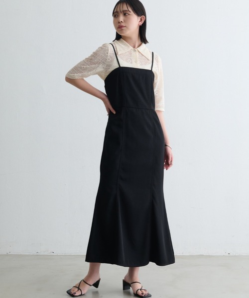 Aunt Marie's（アントマリーズ）の「幾何レースシャツ  / 透かし編み / 五分袖（シャツ/ブラウス・レディース・ブラック/アイボリー・FREE）」の14枚目の写真