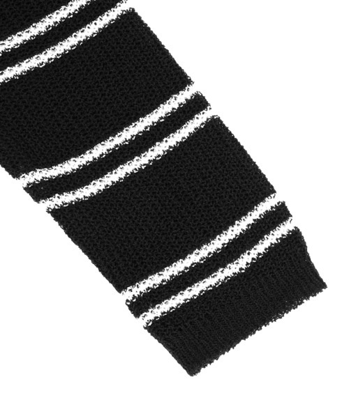 Figments（フィグメンツ）の「サマーボーダーニット（ニット/セーター・レディース・サックスブルー/ブラック/ホワイト・FREE）」の13枚目の写真