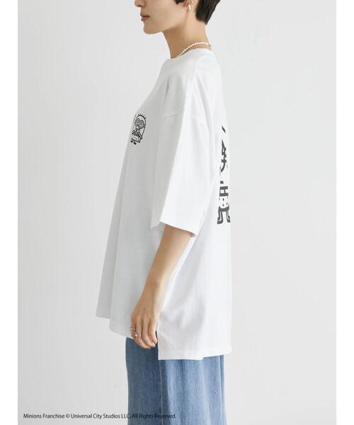 AMERICAN HOLIC(アメリカンホリック)の「ミニオン/サーフTシャツ(Tシャツ/カットソー・レディース・ホワイト/チャコールグレー・FREE)」の18枚目の写真