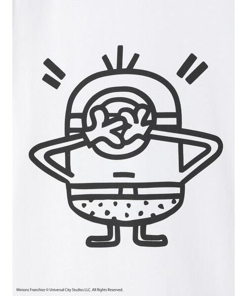 AMERICAN HOLIC(アメリカンホリック)の「ミニオン/サーフTシャツ(Tシャツ/カットソー・レディース・ホワイト/チャコールグレー・FREE)」の9枚目の写真