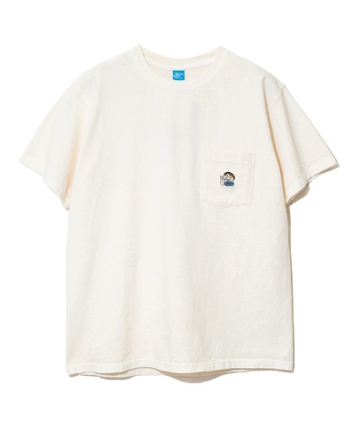 Good On(グッドオン)の「Good On/グッドオン BOY GOOD EMB SS PKT TEE(Tシャツ/カットソー・メンズ・ナチュラル/ブルー系その他・LARGE/X-LARGE/MEDIUM)」の1枚目の写真