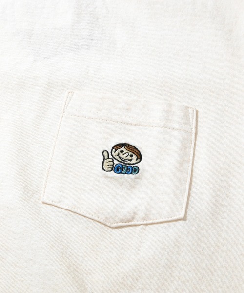 Good On(グッドオン)の「Good On/グッドオン BOY GOOD EMB SS PKT TEE(Tシャツ/カットソー・メンズ・ナチュラル/ブルー系その他・LARGE/X-LARGE/MEDIUM)」の4枚目の写真