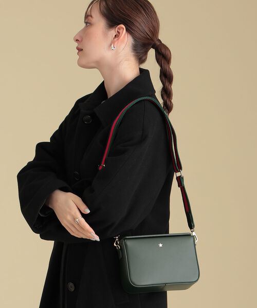 Ray BEAMS(レイビームス)の「BEAURE × Ray BEAMS / 別注 スクエア テープ ショルダーバッグ(ショルダーバッグ・レディース・グリーン系その他5/ブラック・ONE SIZE)」の6枚目の写真