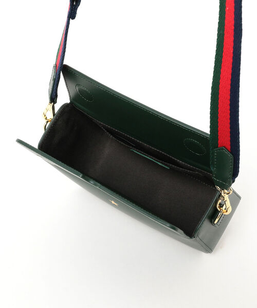 Ray BEAMS(レイビームス)の「BEAURE × Ray BEAMS / 別注 スクエア テープ ショルダーバッグ(ショルダーバッグ・レディース・グリーン系その他5/ブラック・ONE SIZE)」の18枚目の写真