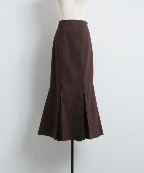 tocco closet（トッコ　クローゼット）の「クラシカルレーススリットマーメイドスカート（スカート・レディース・ブラウン/オフホワイト・M）」の9枚目の写真