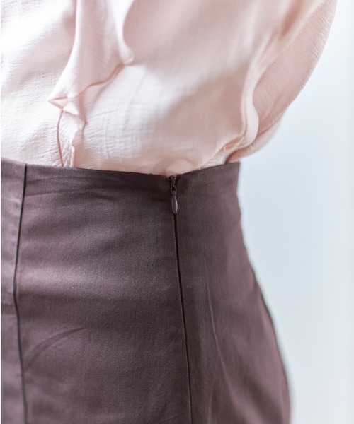 tocco closet（トッコ　クローゼット）の「クラシカルレーススリットマーメイドスカート（スカート・レディース・ブラウン/オフホワイト・M）」の13枚目の写真