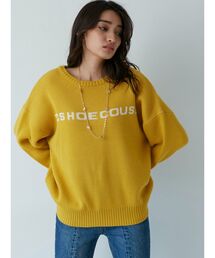 GYDA×DC STAR LOGOジャカードニットトップス