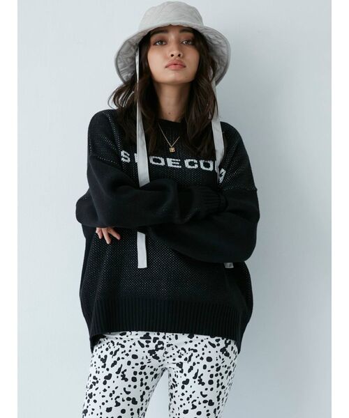 GYDA(ジェイダ)の「GYDA×DC STAR LOGOジャカードニットトップス(ニット/セーター・レディース・オフホワイト/ブラック/マスタード/ベージュ・FREE)」の15枚目の写真