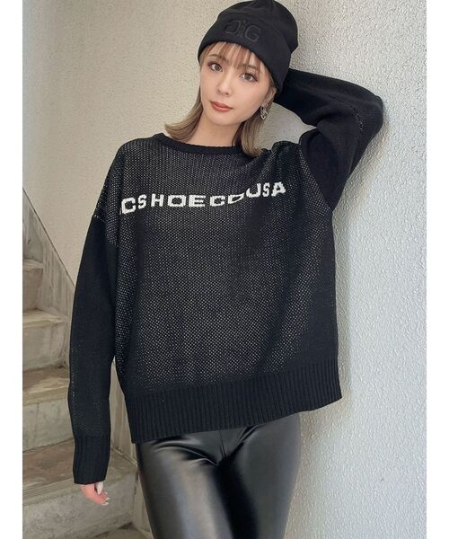 GYDA(ジェイダ)の「GYDA×DC STAR LOGOジャカードニットトップス(ニット/セーター・レディース・オフホワイト/ブラック/マスタード/ベージュ・FREE)」の20枚目の写真