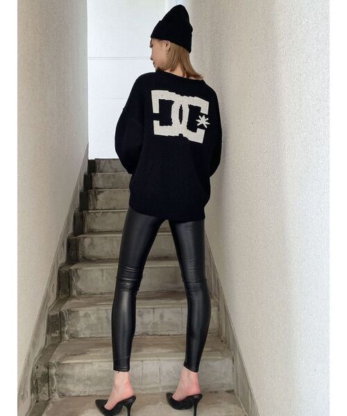 GYDA(ジェイダ)の「GYDA×DC STAR LOGOジャカードニットトップス(ニット/セーター・レディース・オフホワイト/ブラック/マスタード/ベージュ・FREE)」の14枚目の写真