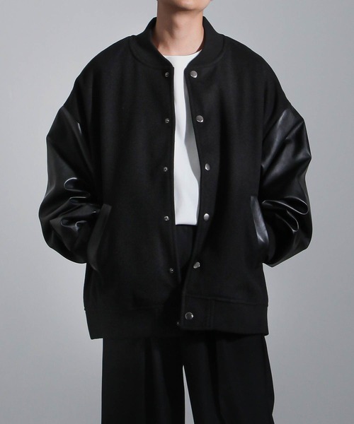 NILWAY（ニルウェイ）の「ヴィーガンレザー 配色切り替え ビッグ スタジャン（スタジャン・メンズ・ブラック/グリーン・MEDIUM/LARGE）」の19枚目の写真