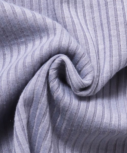 hunch（ハンチ）の「シアー袖切替ハイネックトップス（Tシャツ/カットソー・レディース・イエロー/ブルー/グレー/オフホワイト/ブラック・FREE）」の9枚目の写真