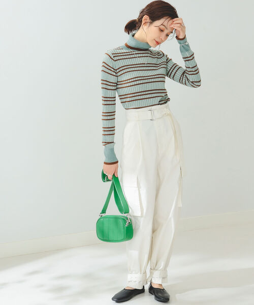 B:MING by BEAMS(ビーミングバイビームス)の「B:MING by BEAMS / ベルト付き カーゴパンツ(カーゴパンツ・レディース・アイボリー/オリーブ・SMALL/MEDIUM)」の3枚目の写真