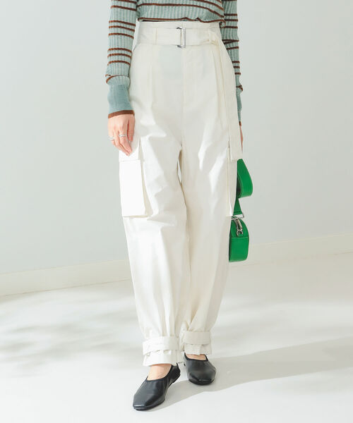 B:MING by BEAMS(ビーミングバイビームス)の「B:MING by BEAMS / ベルト付き カーゴパンツ(カーゴパンツ・レディース・アイボリー/オリーブ・SMALL/MEDIUM)」の5枚目の写真