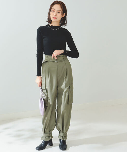 B:MING by BEAMS(ビーミングバイビームス)の「B:MING by BEAMS / ベルト付き カーゴパンツ(カーゴパンツ・レディース・アイボリー/オリーブ・SMALL/MEDIUM)」の19枚目の写真
