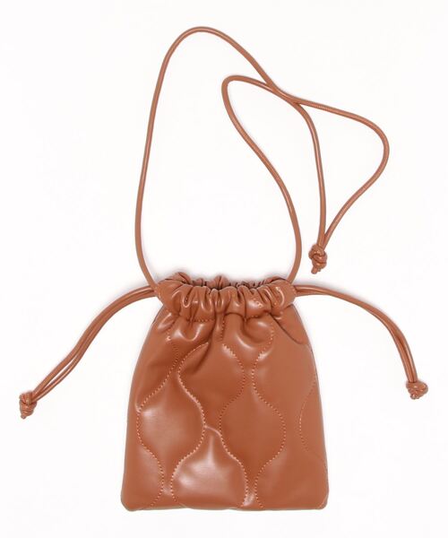 Scrap Book（スクラップブック）の「【Scrap Book】キルト巾着（ショルダーバッグ・レディース・ブラウン/レッド/ブルー/ベージュ・FREE）」の5枚目の写真