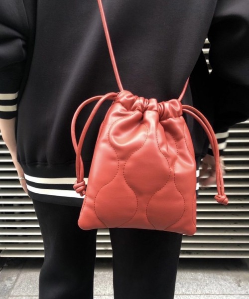 Scrap Book（スクラップブック）の「【Scrap Book】キルト巾着（ショルダーバッグ・レディース・ブラウン/レッド/ブルー/ベージュ・FREE）」の15枚目の写真