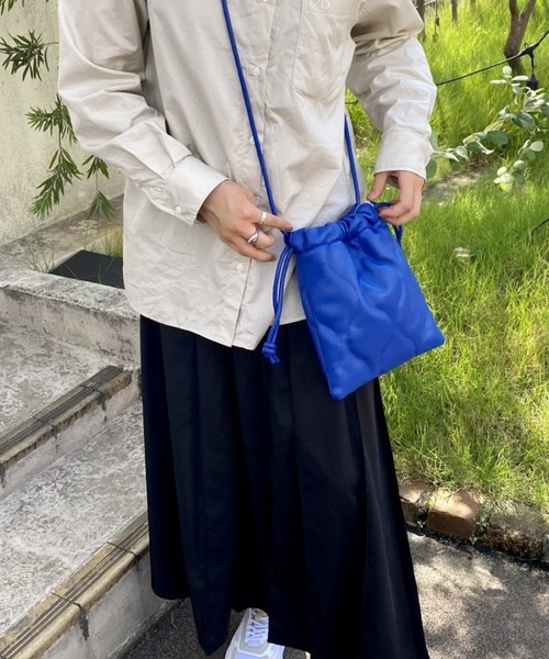 Scrap Book（スクラップブック）の「【Scrap Book】キルト巾着（ショルダーバッグ・レディース・ブラウン/レッド/ブルー/ベージュ・FREE）」の12枚目の写真