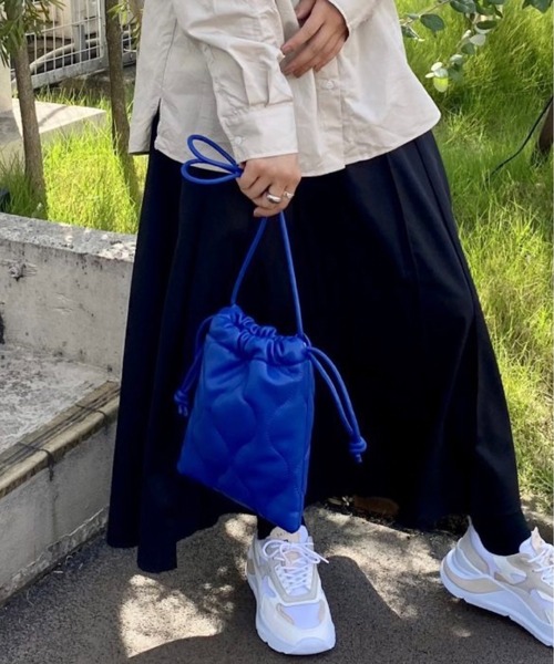 Scrap Book（スクラップブック）の「【Scrap Book】キルト巾着（ショルダーバッグ・レディース・ブラウン/レッド/ブルー/ベージュ・FREE）」の18枚目の写真