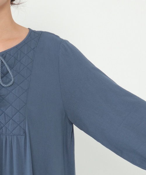 LBC（エルビーシー）の「キルト切り替えタッセルワンピース（ワンピース・レディース・チャコールグレー/スカイブルー/マスタード・M）」の19枚目の写真