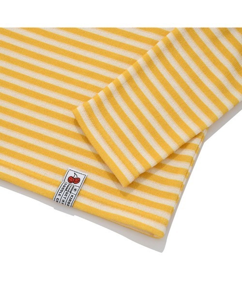 セール】KIRSH BIG DOODLE CHERRY HIGH NECK STRIPE T-SHIRT
