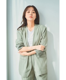 N WITH.（エヌウィズ）の「ノーカラージャケット（ダウンジャケット/コート）」