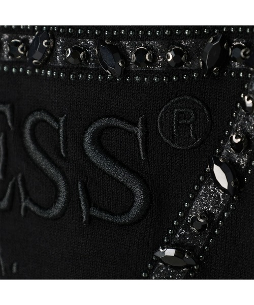 Guess（ゲス）の「Noemi High Neck Triangle Logo Sweater（ニット/セーター・レディース・ブラック/クリーム・SMALL/MEDIUM/X-SMALL）」の7枚目の写真