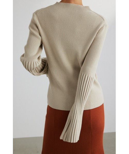 STYLEMIXER（スタイルミキサー）の「ベルスリーブリブニット（ニット/セーター・レディース・イエロー/ライトベージュ/グレー/ブラック・FREE）」の22枚目の写真