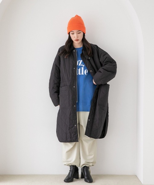 LOWRYS FARM（ローリーズファーム）の「ニットワッチ　177687（ニットキャップ/ビーニー・レディース・ブラック/ベージュ/オレンジ・FREE）」の8枚目の写真