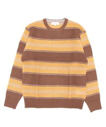STYLEBLOCK（スタイルブロック）の「ワッフル編みボーダークルーセーター（ニット/セーター）」