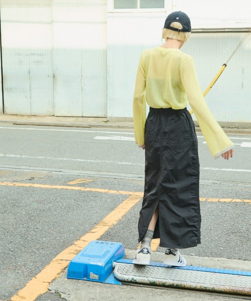 Auntie Rosa Holiday（アンティローザホリデー）の「サイドシャーリングベイカースカート（スカート・レディース・ブラック/ベージュ・FREE）」の18枚目の写真