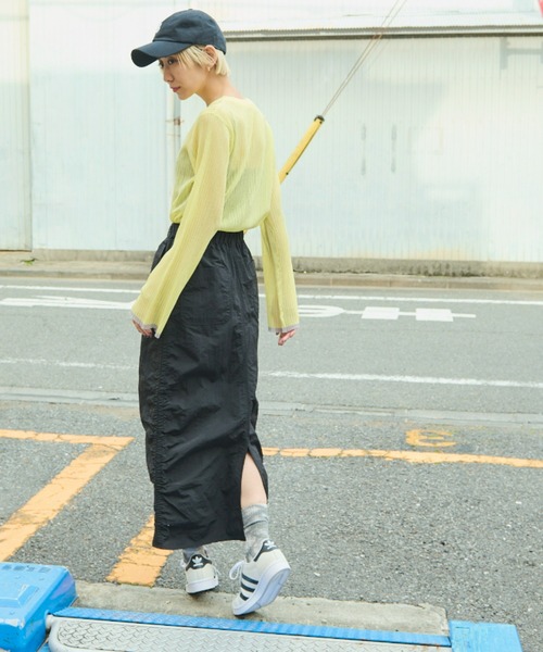 Auntie Rosa Holiday（アンティローザホリデー）の「サイドシャーリングベイカースカート（スカート・レディース・ブラック/ベージュ・FREE）」の19枚目の写真